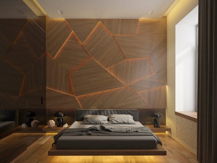 ốp gỗ phòng ngủ