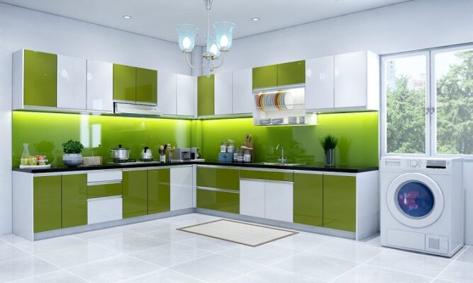 tủ bếp gỗ công nghiệp