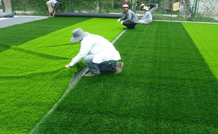 thi công sân cỏ nhân tạo