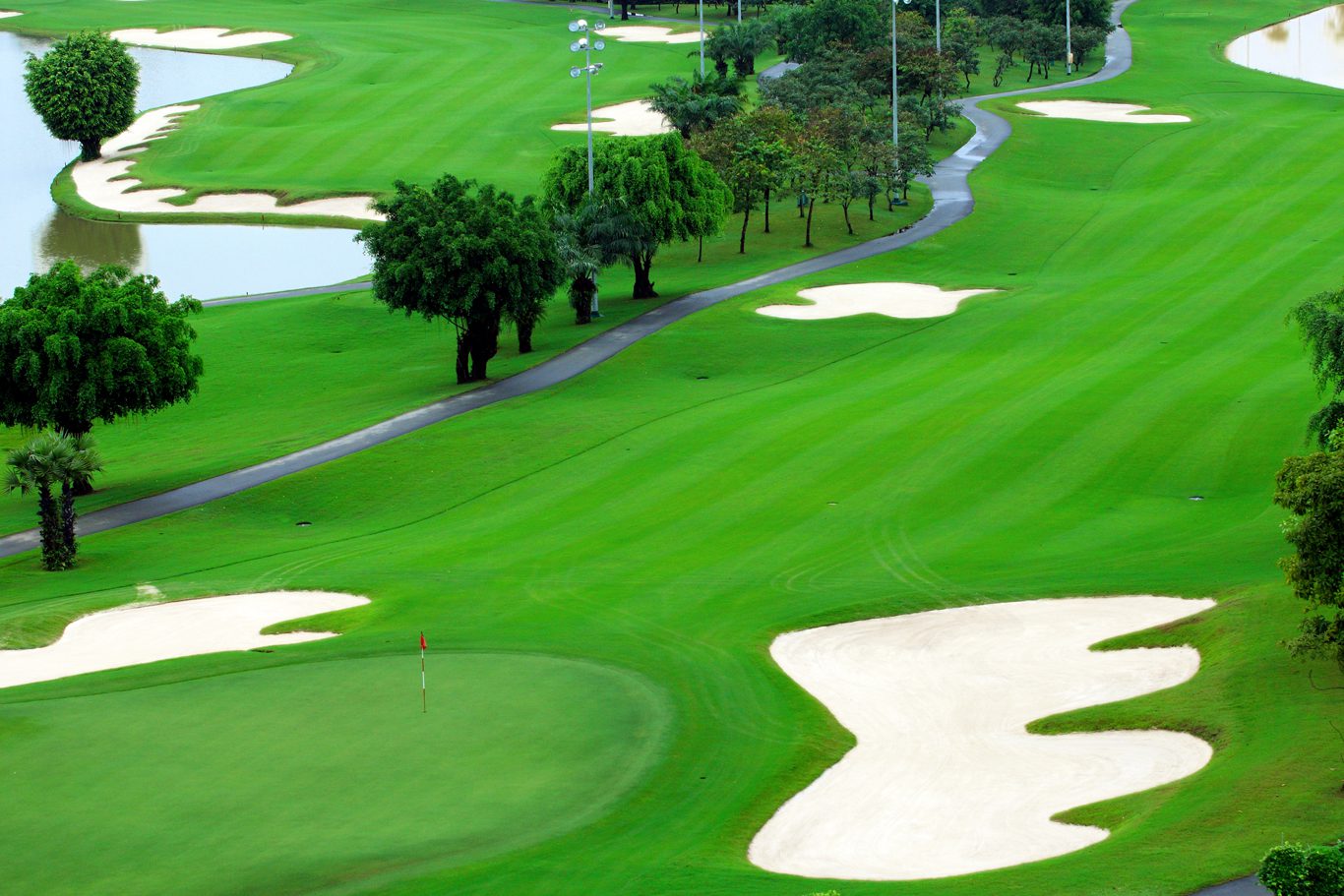 Thảm cỏ nhân tạo sân golf bền, đẹp.